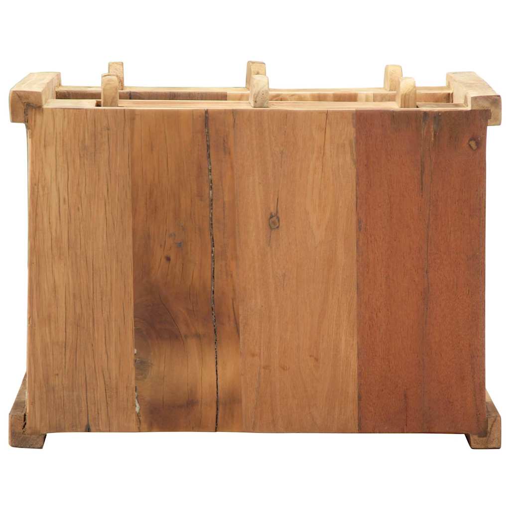 Sidetabell Brun 43 X 32 X 46 Cm Massivt Gjenvunnet Tre