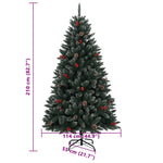 Kunstig Juletre 300 Led 210 Cm