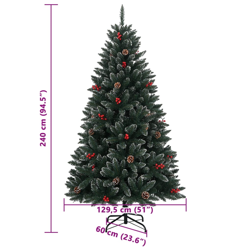 Kunstig Juletre 300 Led 240 Cm
