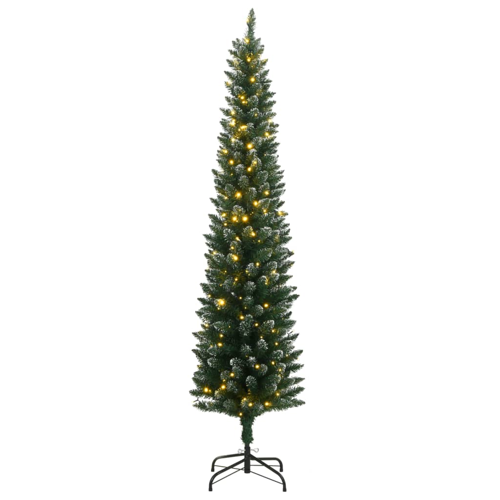 Kunstig Slankt Juletre Med 150 Led 120 Cm