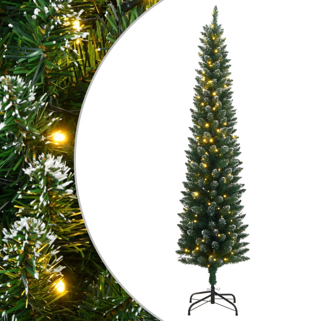 Kunstig Slankt Juletre 300 Led 180 Cm