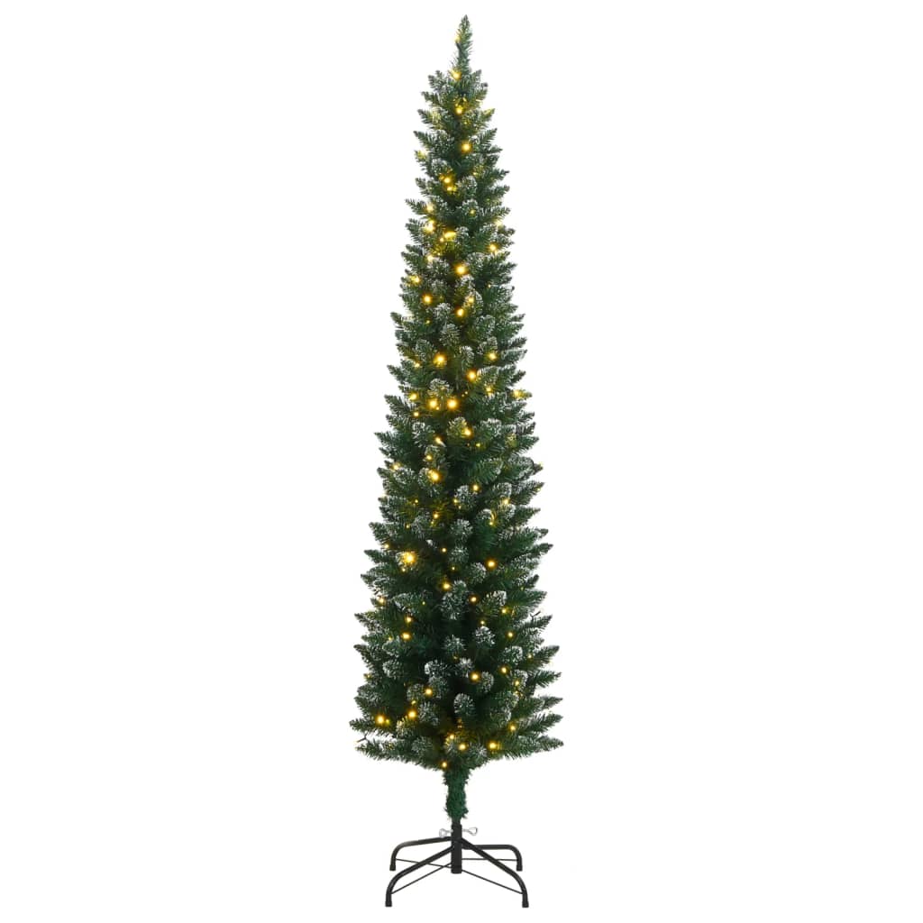 Kunstig Slankt Juletre 300 Led 210 Cm