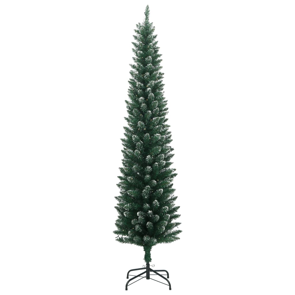 Kunstig Slankt Juletre 300 Led 210 Cm