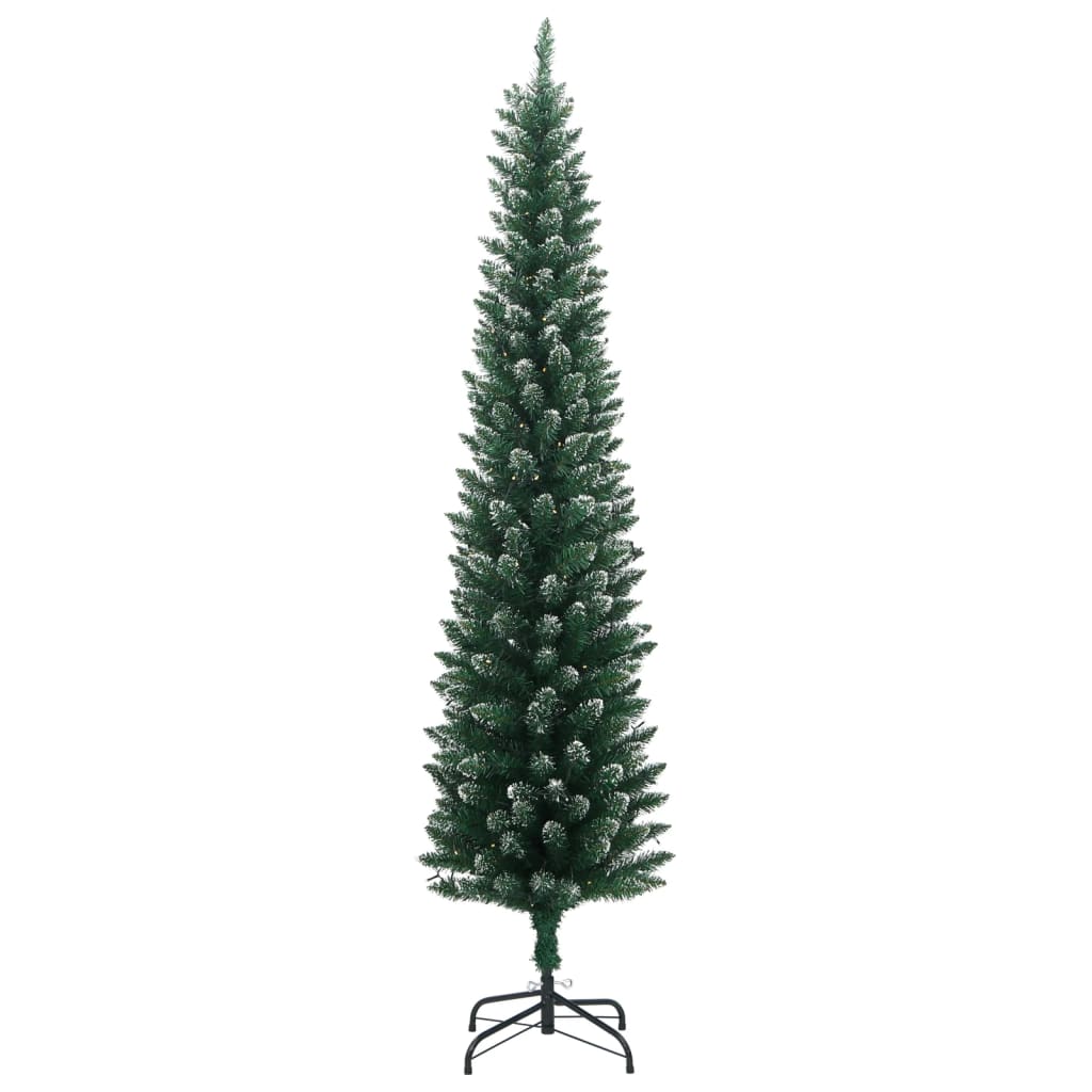 Kunstig Slankt Juletre 300 Led 240 Cm
