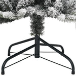 Kunstig Juletre Med 300 Led Flokket Snø Slankt 210 Cm