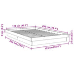 Sengeramme Uten Madrass 120X200 Cm Heltre Eik