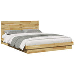 Sengeramme Med Sengegavl Uten Madrass 150X200 Cm Heltre Eik