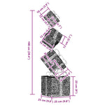 Julepynt Gaveeske 80 Led Varm Hvit
