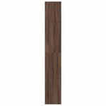 Bokhylle Brun Eik 80X30X189 Cm Konstruert Tre