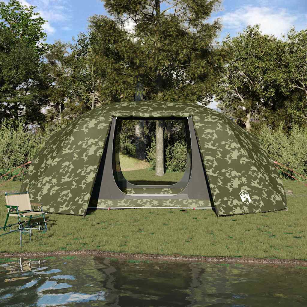 Fisketelt Kamuflasje 514 X 465 X 187 Cm Polyester Og Fiberglass