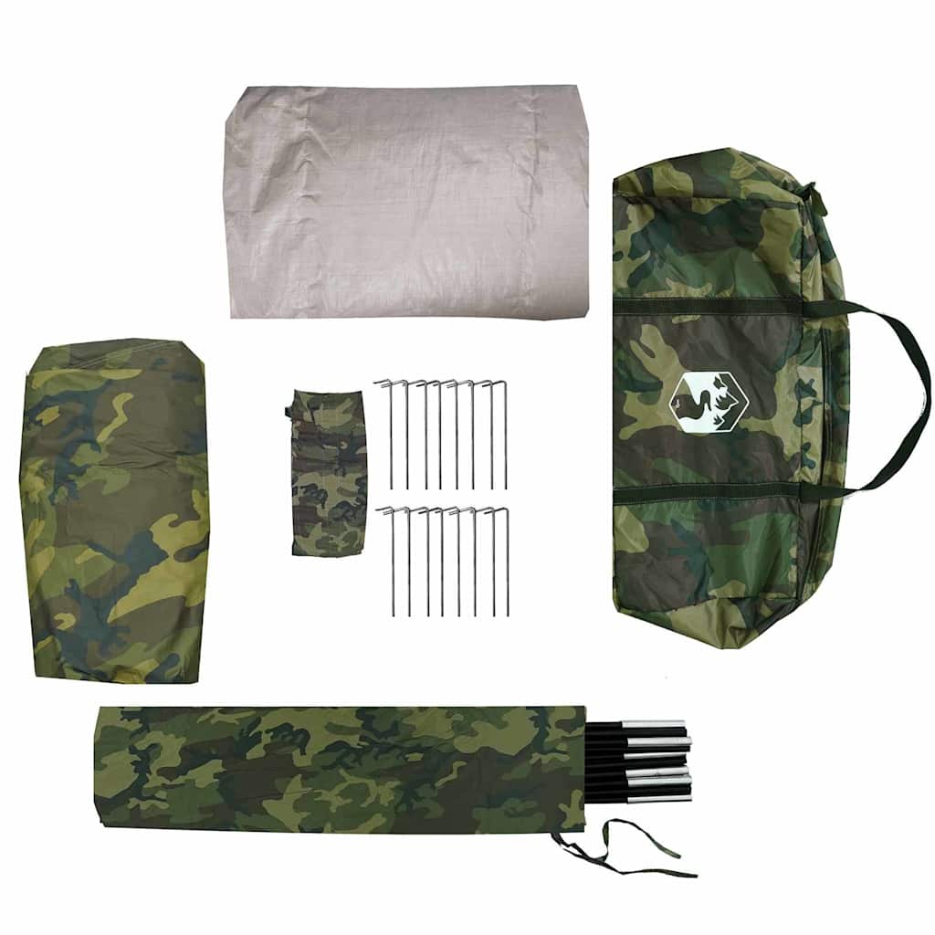 Fisketelt Kamuflasje 514 X 465 X 187 Cm Polyester Og Fiberglass