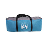 Familietelt Blå Og Grå 435 X 255 X 216 Cm Polyester Og Stål