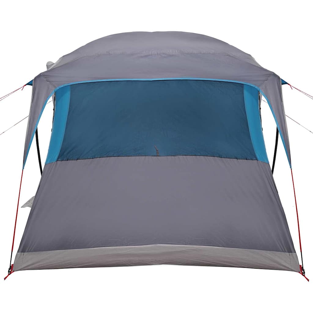 Familietelt Blå Og Grå 435 X 255 X 216 Cm Polyester Og Stål