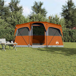 Familietelt Med Tak Oransje Og Oransje 435 X 255 X 216 Cm