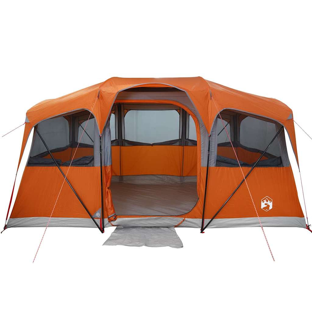 Familietelt Med Tak Oransje Og Oransje 435 X 255 X 216 Cm