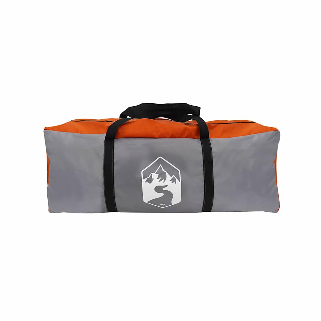 Familietelt Med Tak Oransje Og Oransje 435 X 255 X 216 Cm