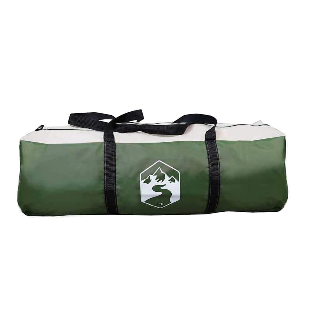 Familietelt Grønn Og Beige 622 X 295 X 238 Cm Polyester Og Stål
