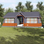 Familietelt Grå Og Oransje 622 X 295 X 238 Cm Polyester Og Stål