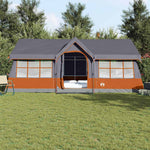 Familietelt Grå Og Oransje 622 X 295 X 238 Cm Polyester Og Stål