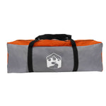 Familietelt Grå Og Oransje 622 X 295 X 238 Cm Polyester Og Stål