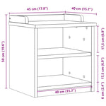 Gangbenk Sandnes 45X40X50 Cm Heltre Furu