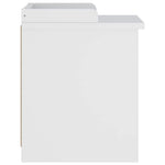 Gangbenk Sandnes Hvit 45X40X50 Cm Heltre Furu