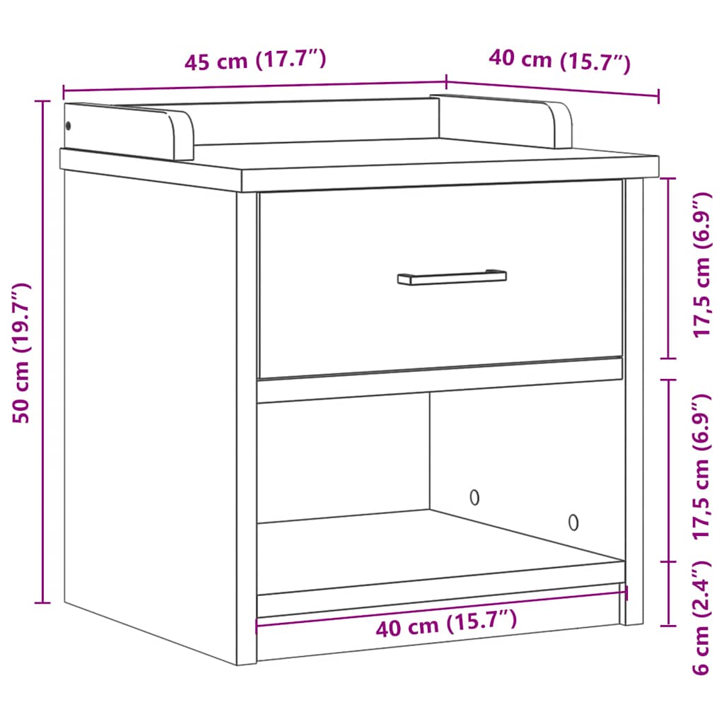 Gangbenk Sandnes 45X40X50 Cm Heltre Furu