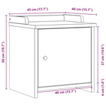 Gangbenk Sandnes 45X40X50 Cm Heltre Furu