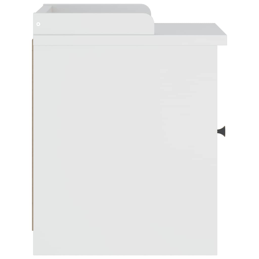 Gangbenk Sandnes Hvit 45X40X50 Cm Heltre Furu