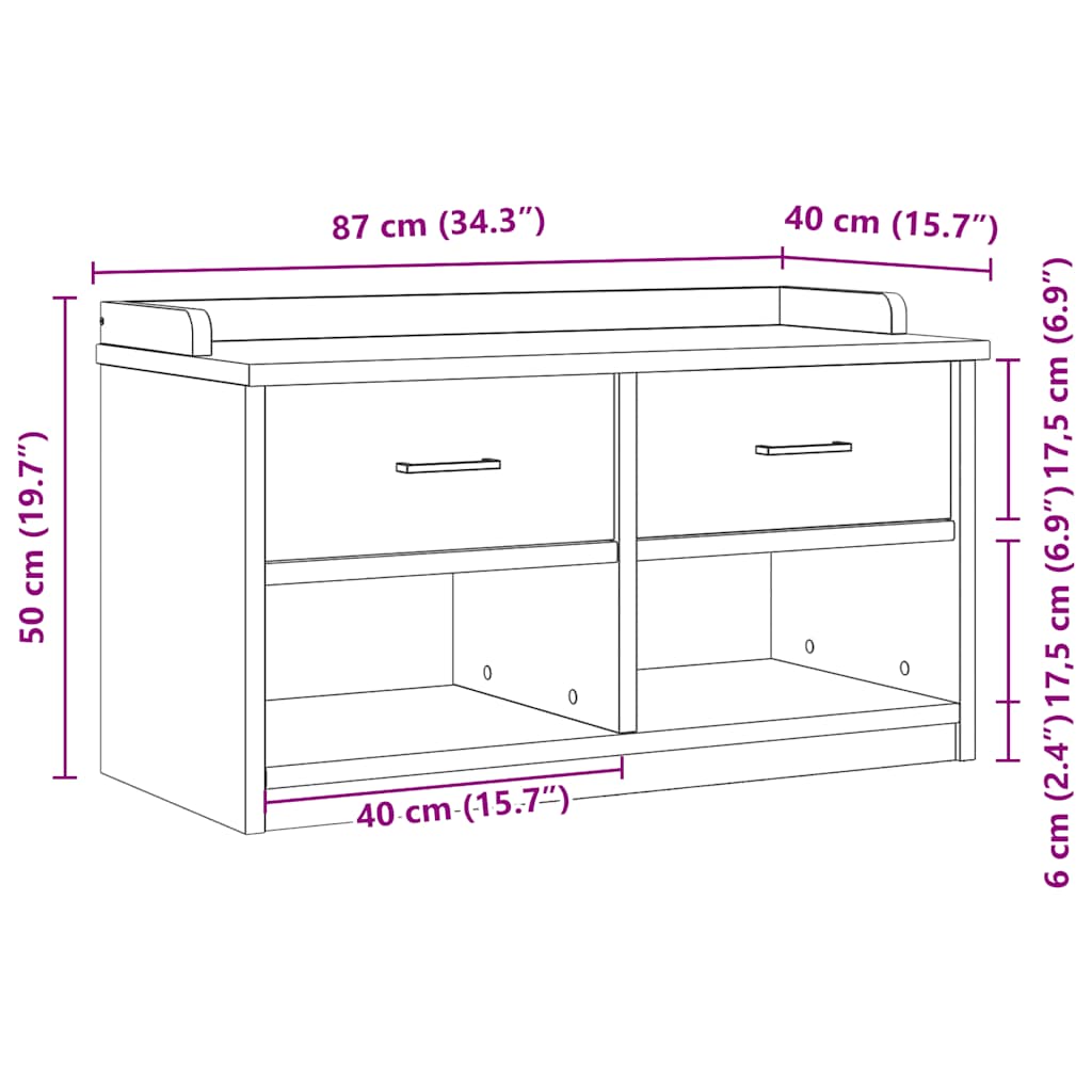 Gangbenk Sandnes 87X40X50 Cm Heltre Furu