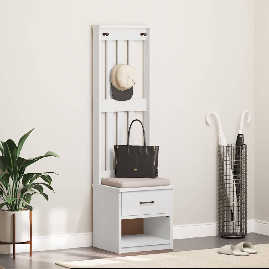 Halltre Sandens Hvit 45X40X159,5 Cm Heltre Furu