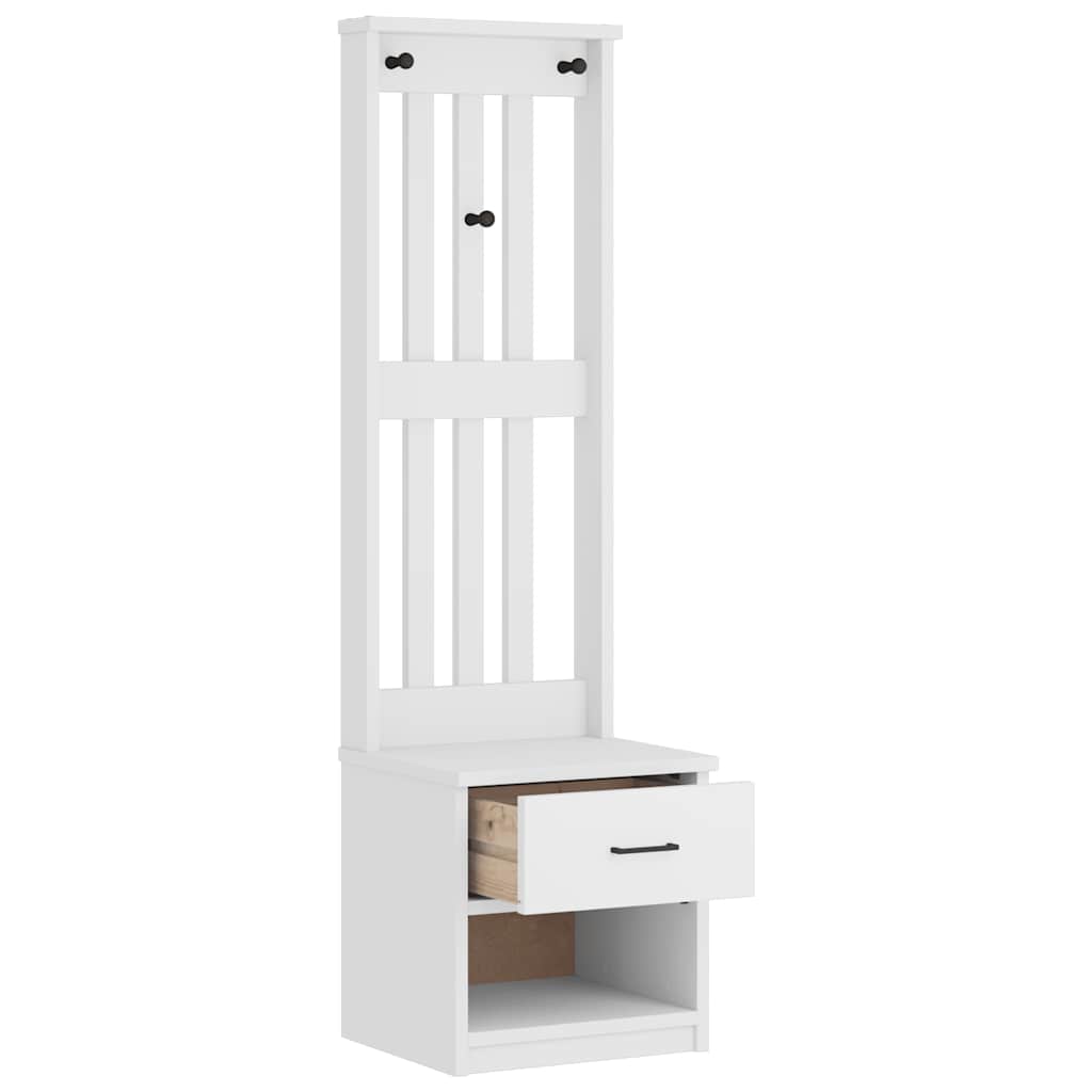 Halltre Sandens Hvit 45X40X159,5 Cm Heltre Furu