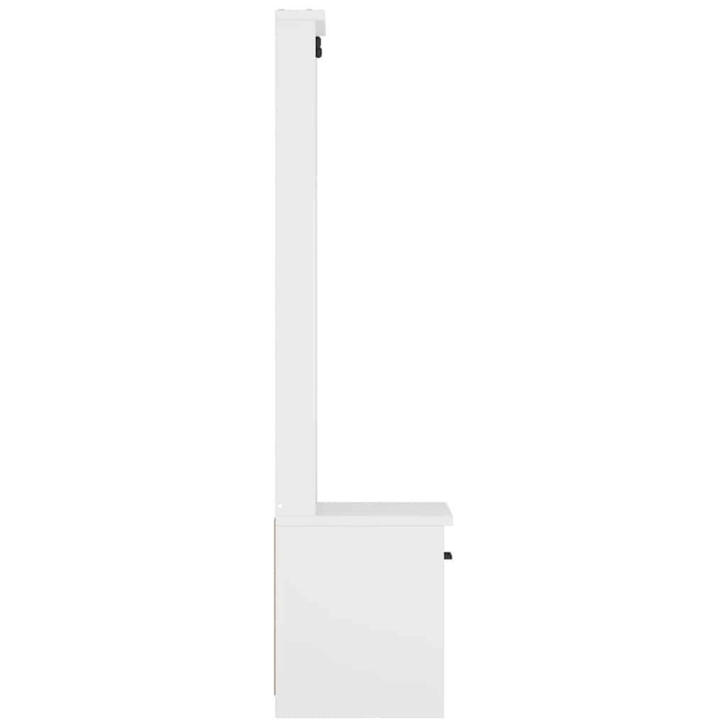 Halltre Sandens Hvit 45X40X159,5 Cm Heltre Furu