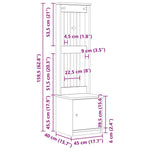 Halltre Sandens 45X40X159,5 Cm Heltre Furu