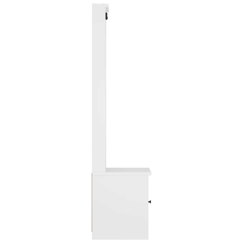 Halltre Sandens Hvit 45X40X159,5 Cm Heltre Furu