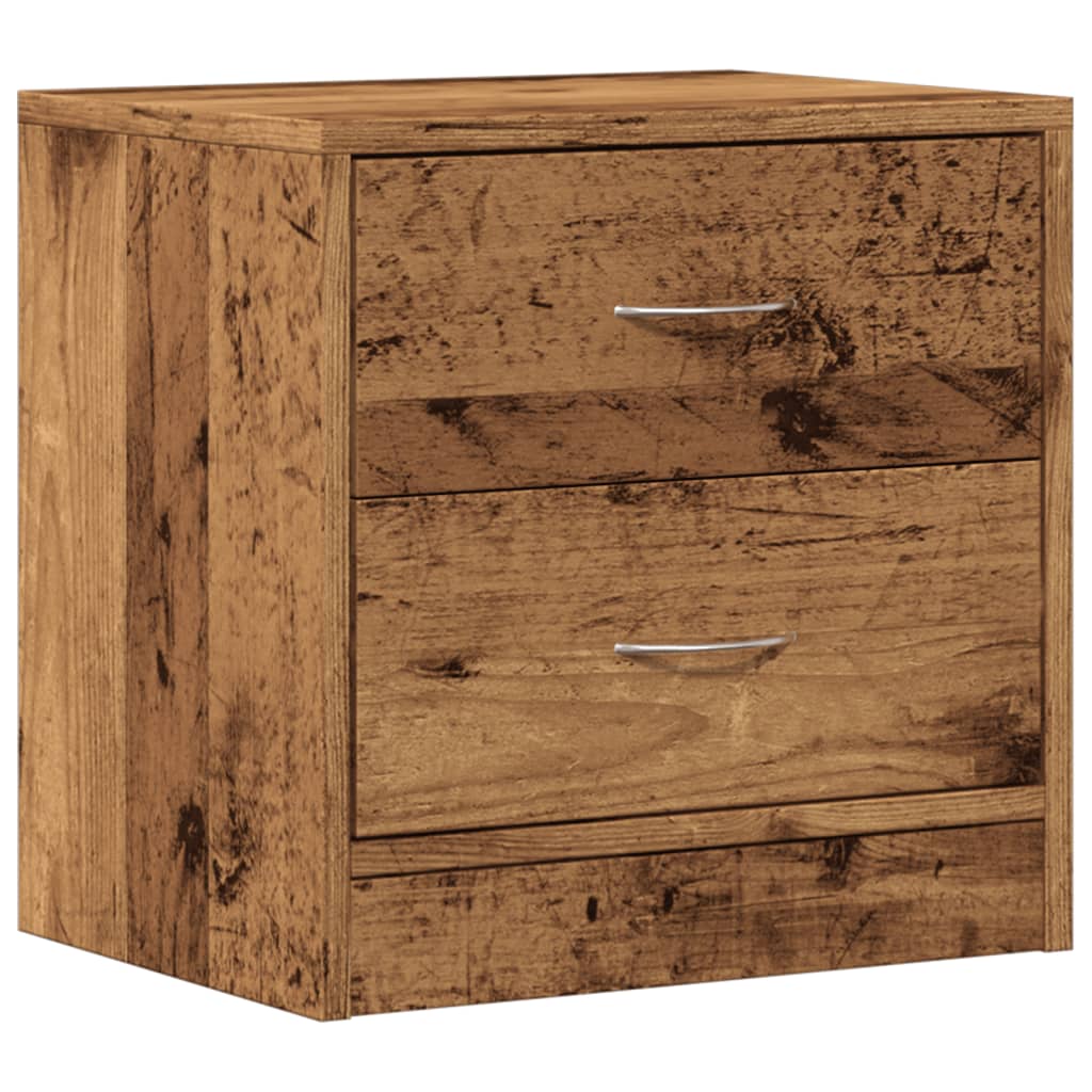 Nattbord Gammelt Tre 40X30X40 Cm Konstruert Tre
