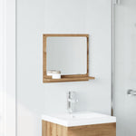 Baderomshylle Med Speil Artisan Eik 40X11X37 Cm Konstruert Tre