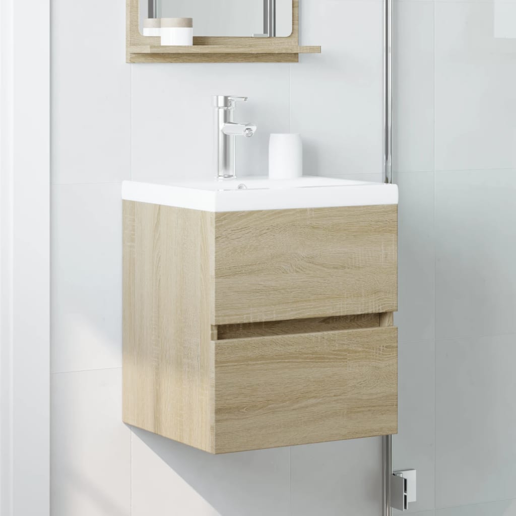 Servantskap Sonoma Eik 41X38,5X45 Cm Konstruert Tre