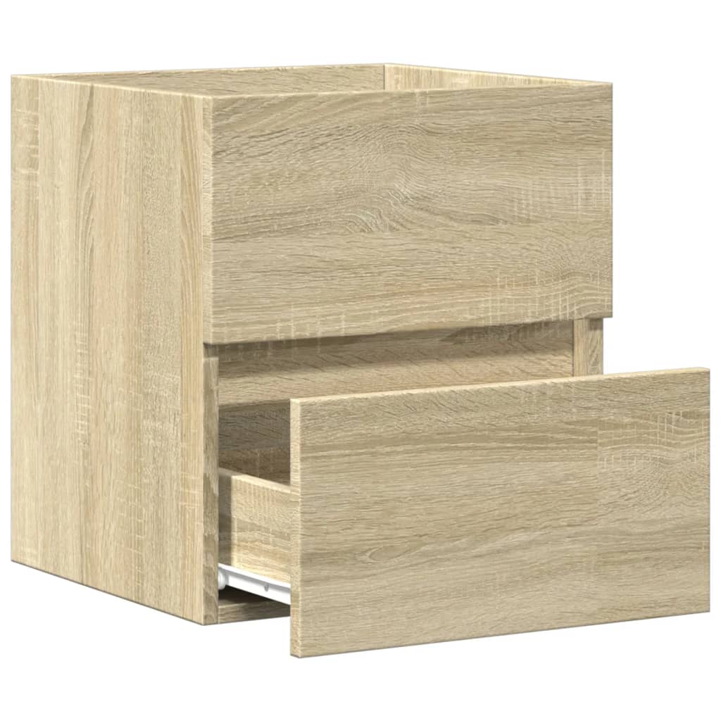 Servantskap Sonoma Eik 41X38,5X45 Cm Konstruert Tre