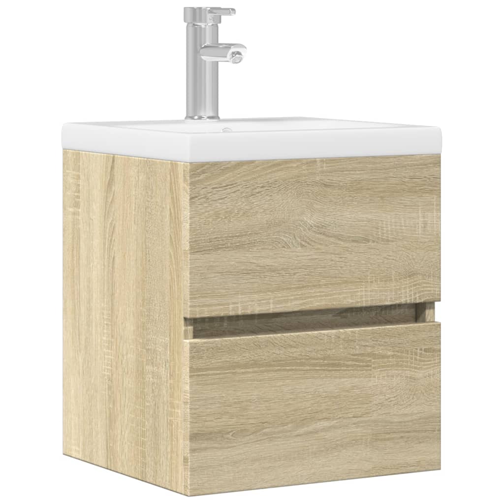 Servantskap Sonoma Eik 41X38,5X45 Cm Konstruert Tre