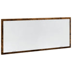Baderomsspeil Med Led Røkt Eik 100X8,5X37 Cm Konstruert Tre