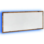 Baderomsspeil Med Led Gammelt Tre 100X8,5X37 Cm Konstruert Tre