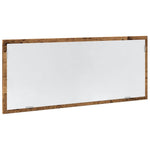 Baderomsspeil Med Led Gammelt Tre 100X8,5X37 Cm Konstruert Tre