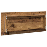 Baderomsspeil Med Led Gammelt Tre 100X8,5X37 Cm Konstruert Tre