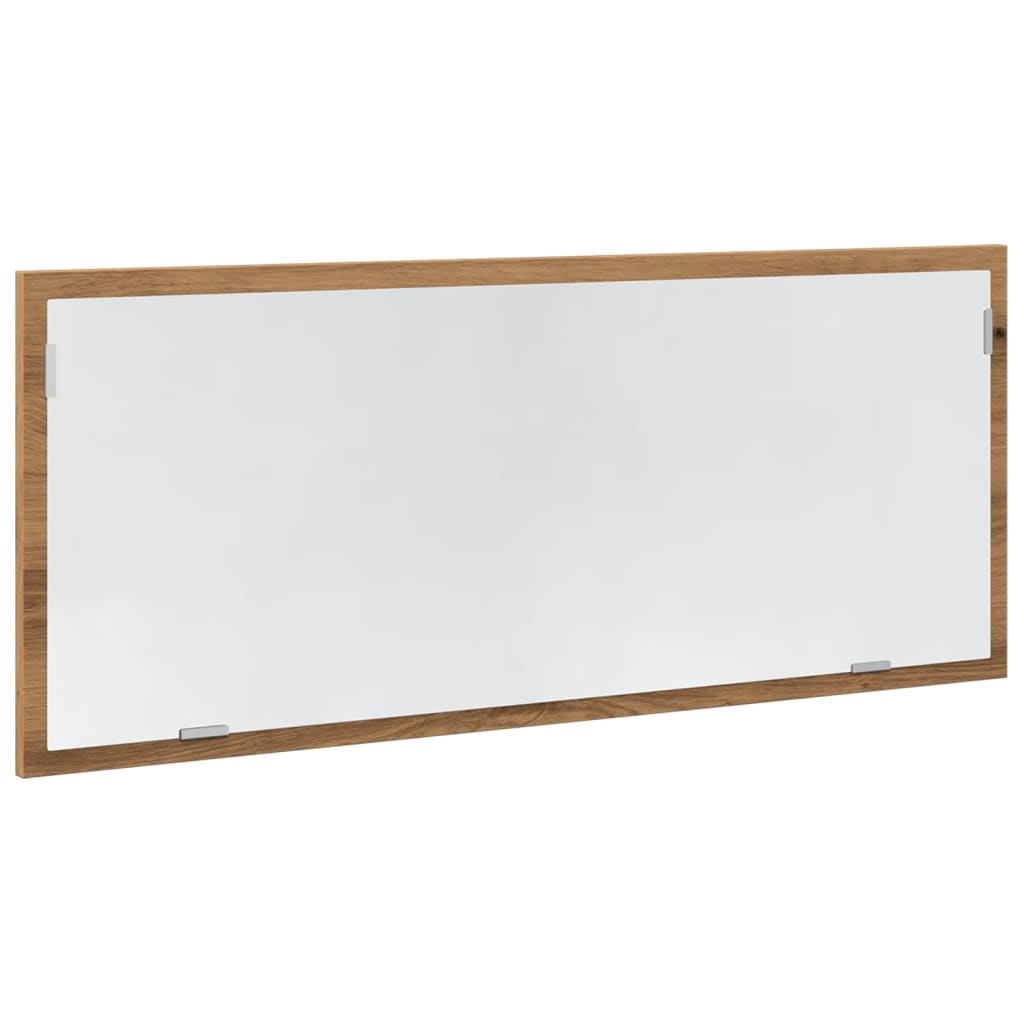 Baderomsspeil Med Led Artisan Eik 100X8,5X37 Cm Konstruert Tre