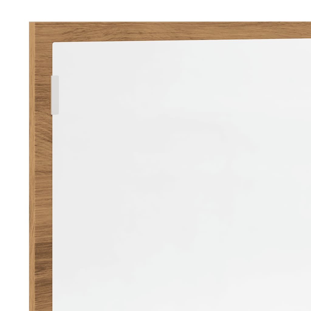 Baderomsspeil Med Led Artisan Eik 100X8,5X37 Cm Konstruert Tre