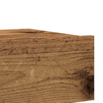 Tv-Benk Med Led-Lys Gammelt Tre 60X35X15,5 Cm