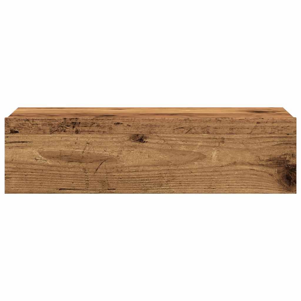 Tv-Benker Med Led-Lys 2 Stk Gammelt Tre 60X35X15,5 Cm