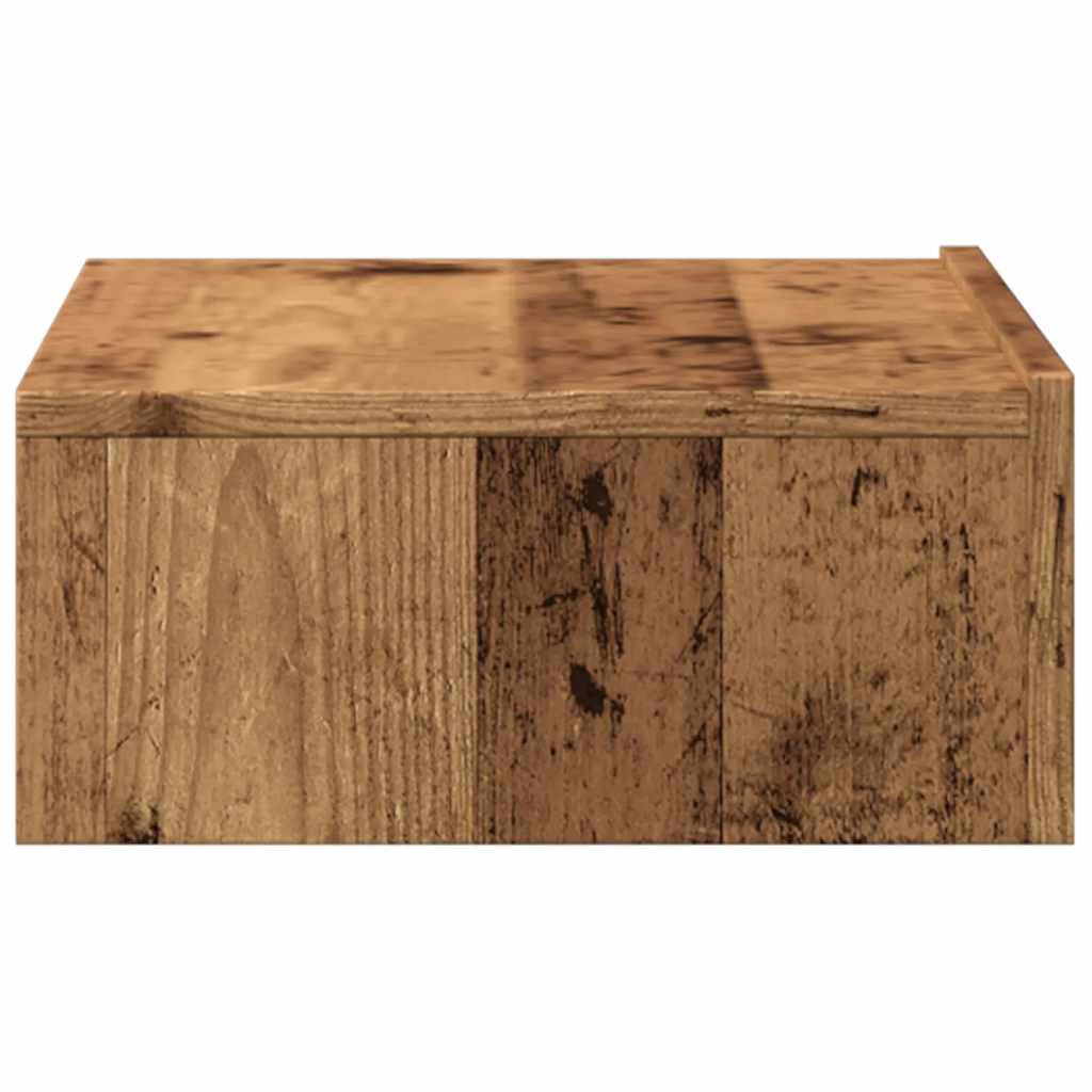 Tv-Benker Med Led-Lys 2 Stk Gammelt Tre 60X35X15,5 Cm