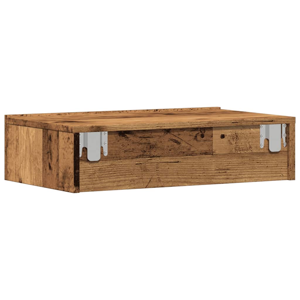 Tv-Benker Med Led-Lys 2 Stk Gammelt Tre 60X35X15,5 Cm